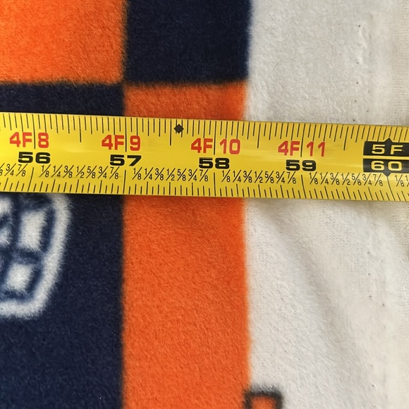 NFL Fleece Fabric- Denver Broncos Block (58 inches wide by 72 inches long) - Picture 7 of 7